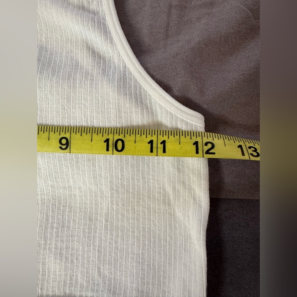 Dynamite Cream Ribbed Tank Top - Picture 3 of 7
